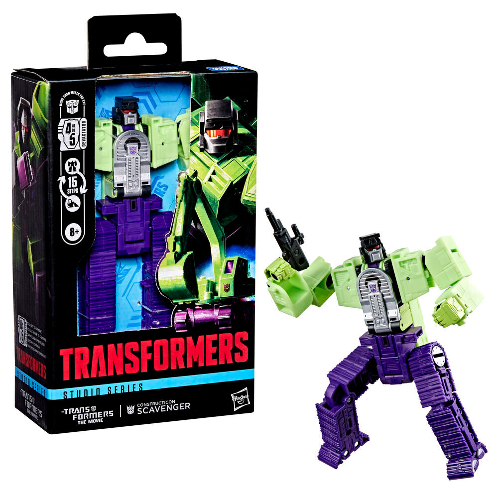 The Transformers: The Movie Studio Series Deluxe Class Constructicon Scavenger Action Figure - Ginga Toys