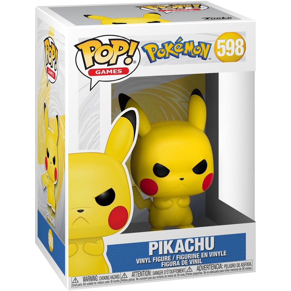 Funko Pop! Games: Pokemon - Pikachu Vinyl Figure #598 - Ginga Toys