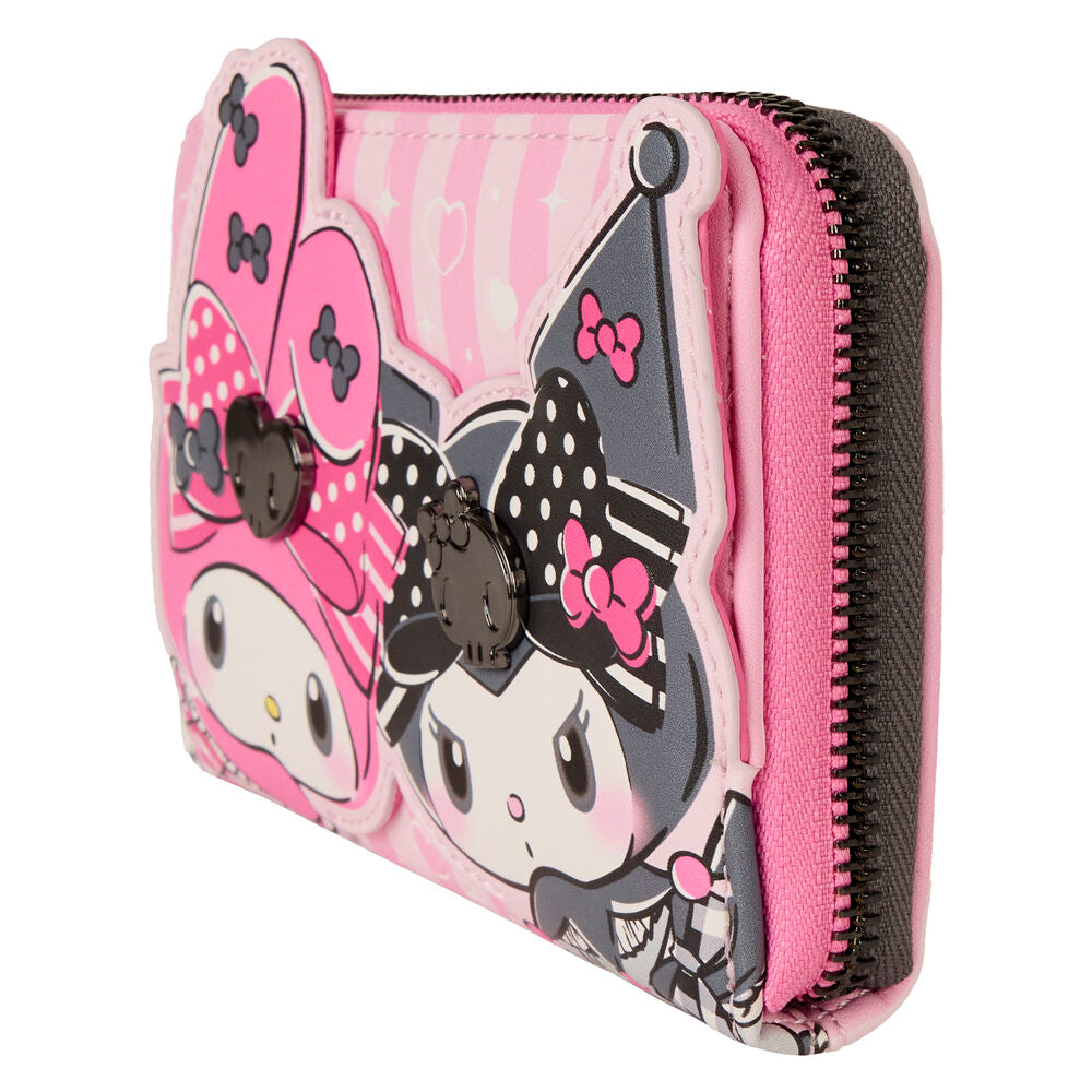 Loungefly Sanrio My Melody & Kuromi Zip Around Wallet - Ginga Toys