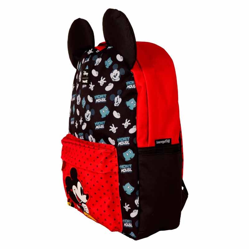 Loungefly Disney Mickey Mouse All-Over Print Nylon Full-Size Backpack - Ginga Toys