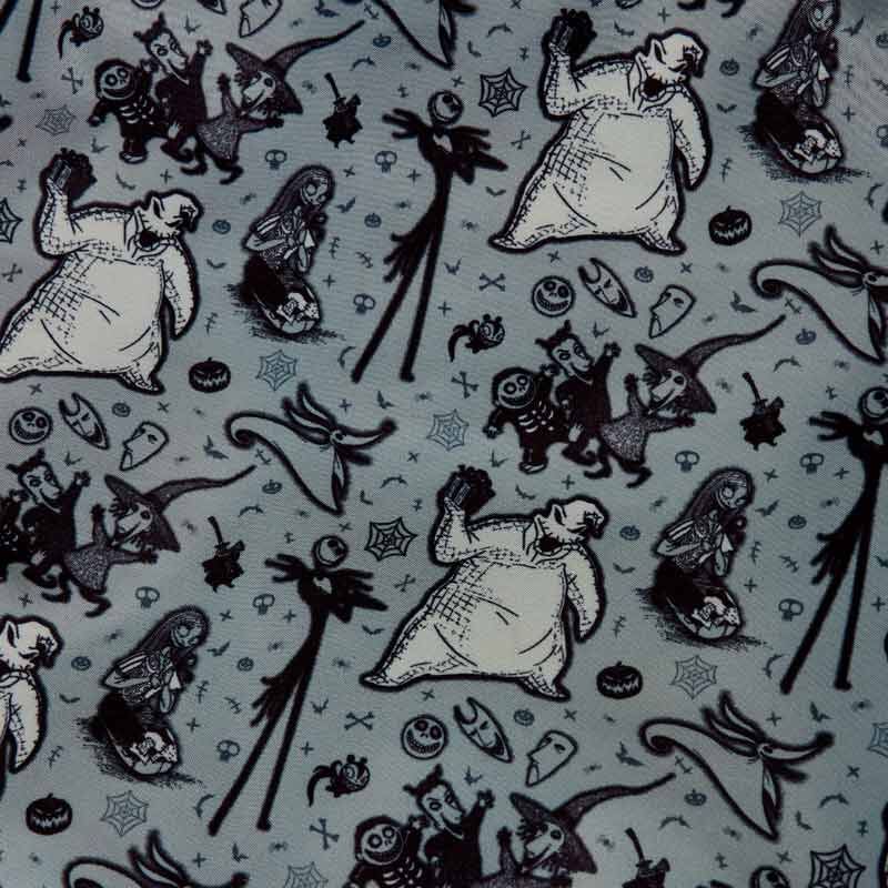 Loungefly Disney The Nightmare Before Christmas All-Over Print Nylon Full-Size Backpack - Ginga Toys