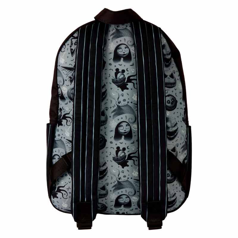 Loungefly Disney The Nightmare Before Christmas All-Over Print Nylon Full-Size Backpack - Ginga Toys