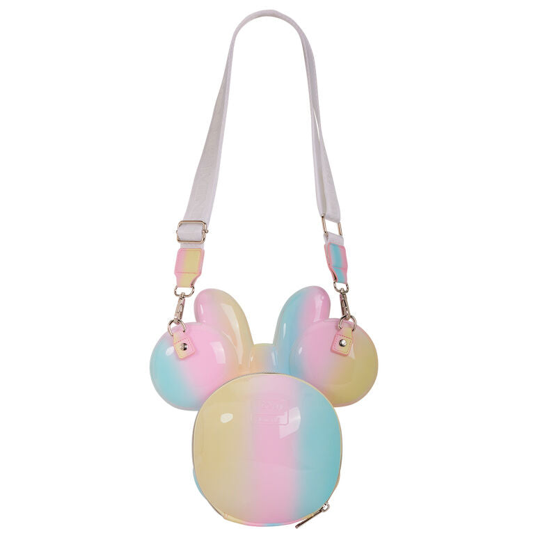 Loungefly Disney Minnie Mouse Pastel Tie-Dye Molded Figural Crossbody Bag - Ginga Toys
