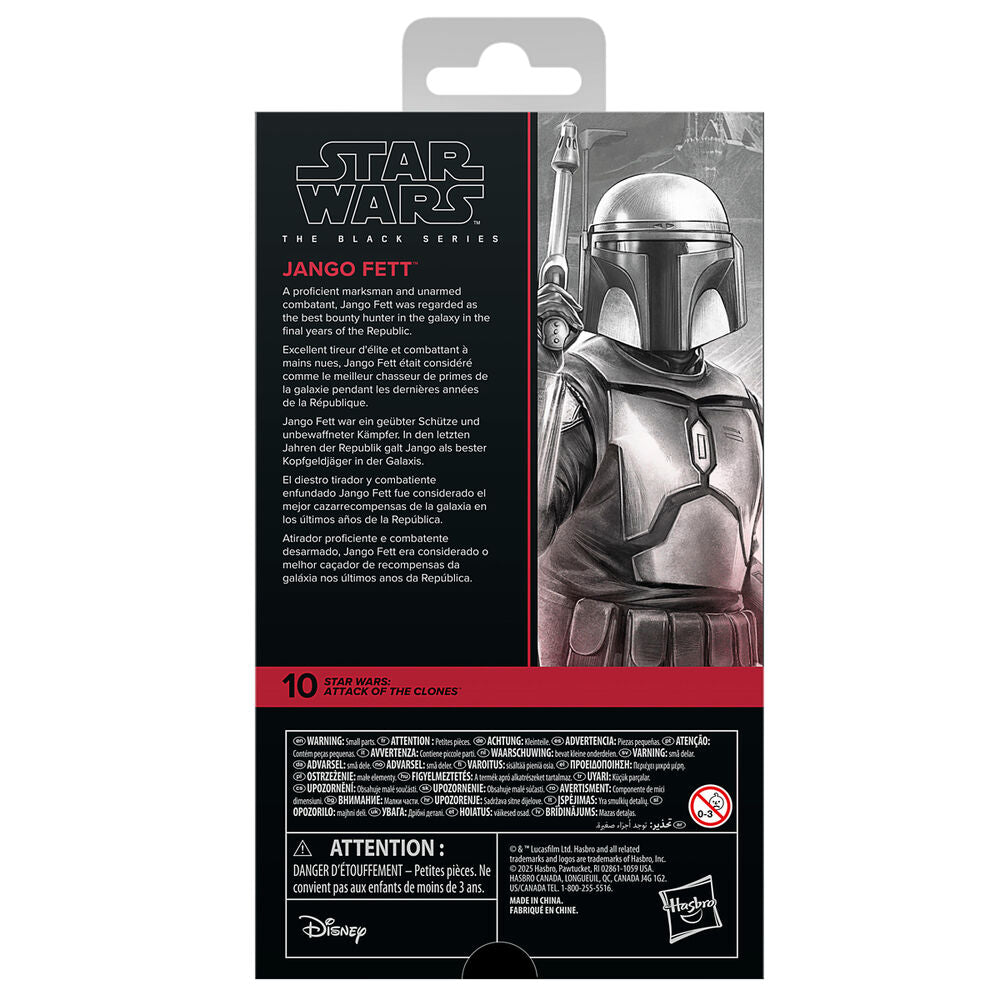 Star Wars The Black Series Jango Fett (Attack of the Clones) Action Figure 15cm – Hasbro – Ginga Toys