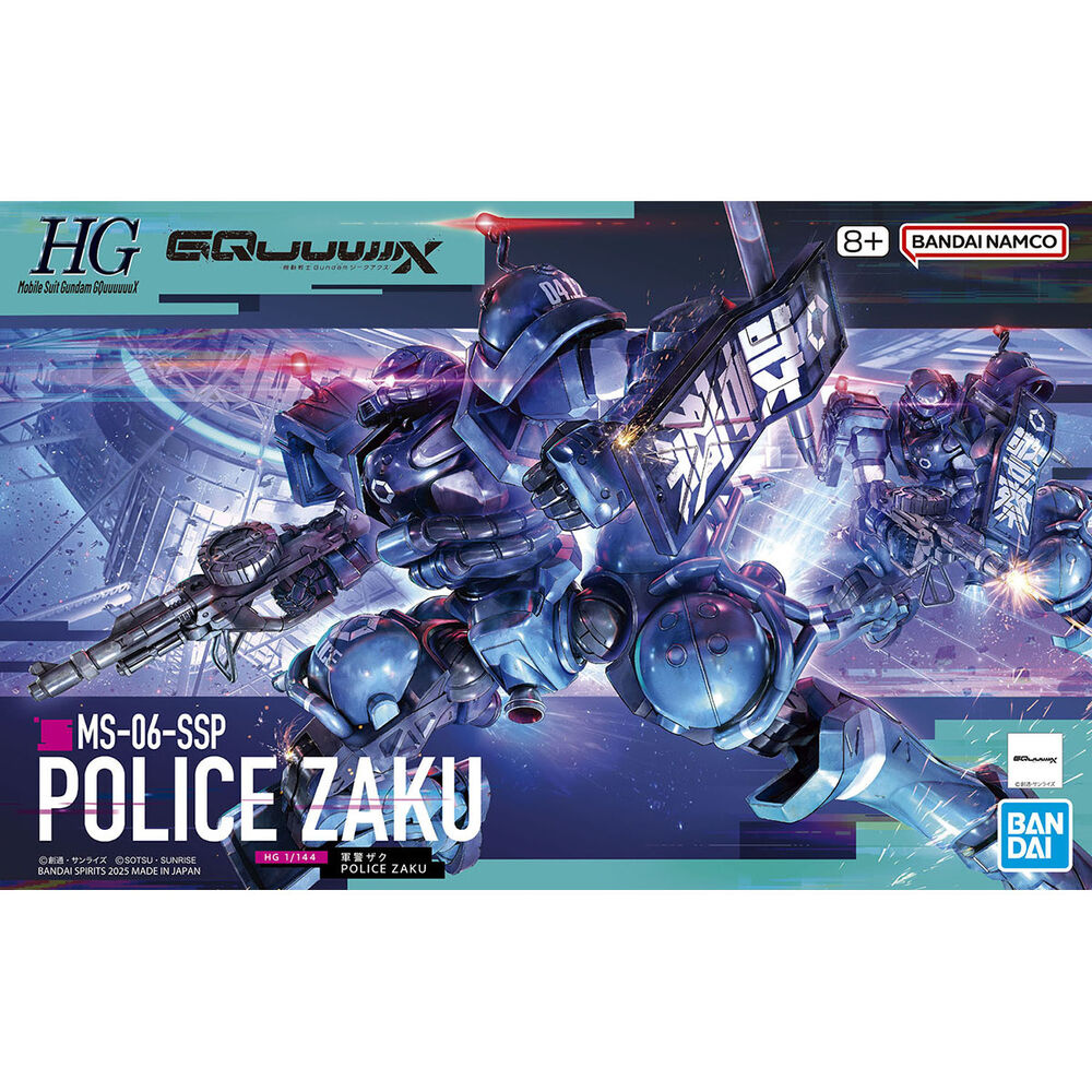 Mobile Suit Gundam GQuuuuuuX HGGQ MS-06-SSP Police Zaku 1/144 Scale Model Kit - Ginga Toys