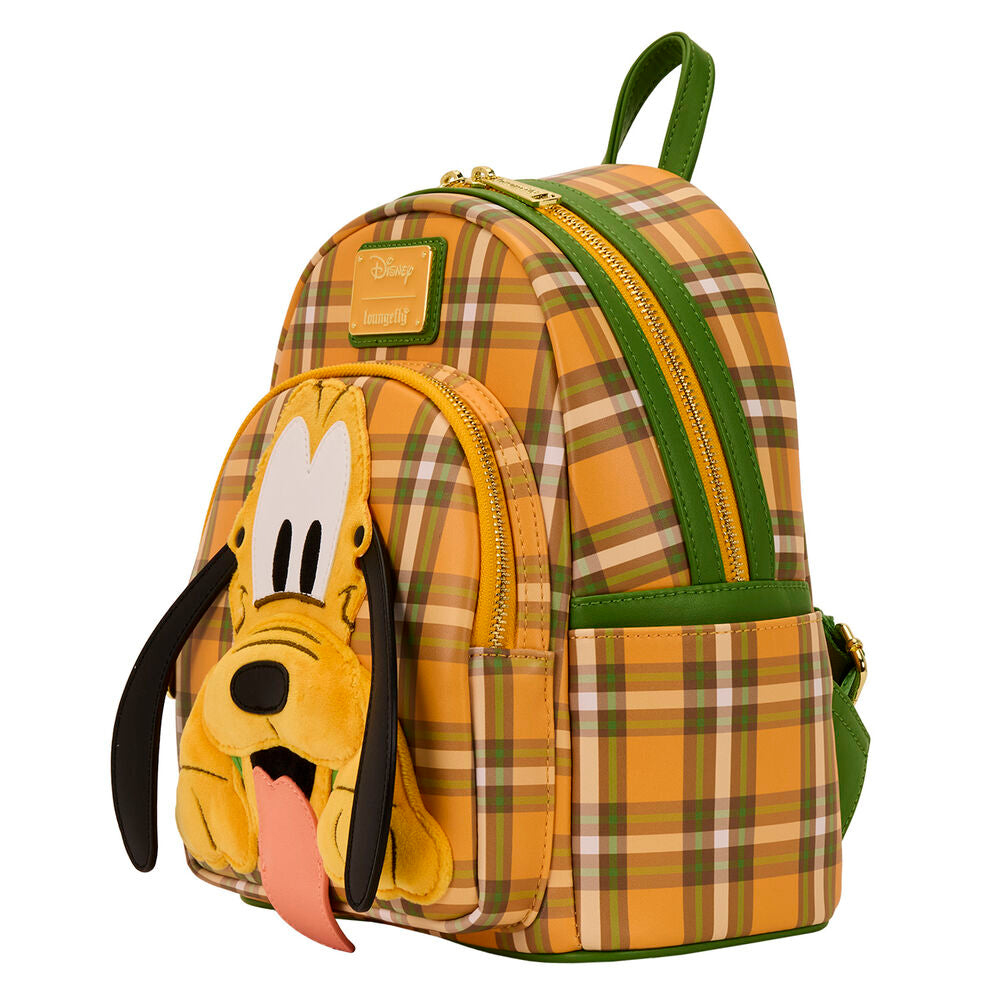 Loungefly Disney Pluto 95th Anniversary Plaid Mini Backpack - Ginga Toys