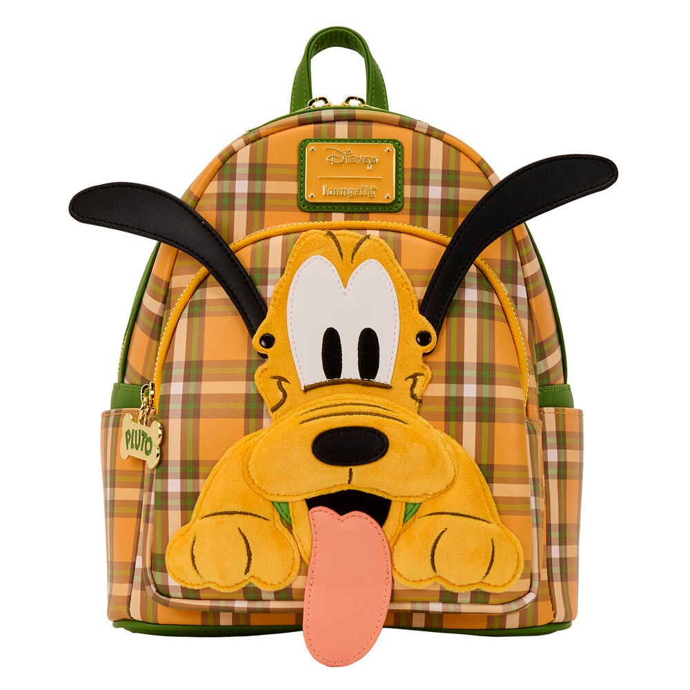 Loungefly Disney Pluto 95th Anniversary Plaid Mini Backpack - Ginga Toys