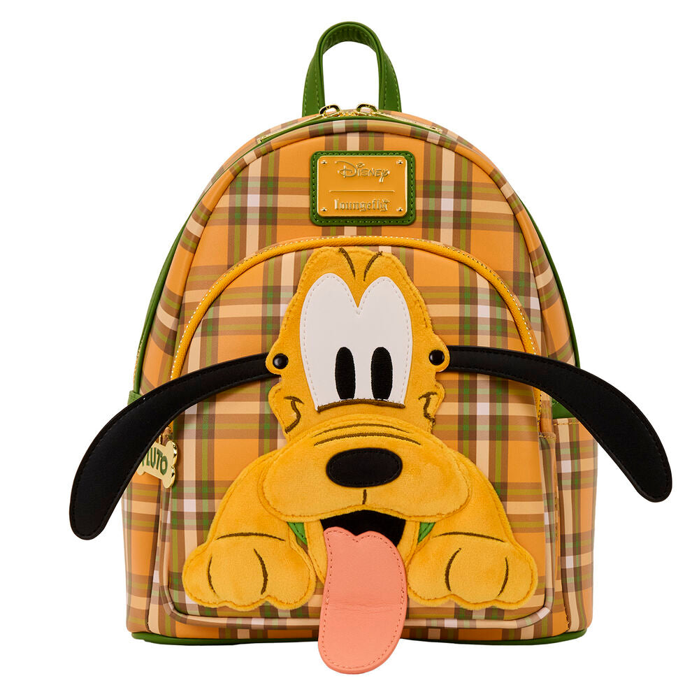 Loungefly Disney Pluto 95th Anniversary Plaid Mini Backpack - Ginga Toys
