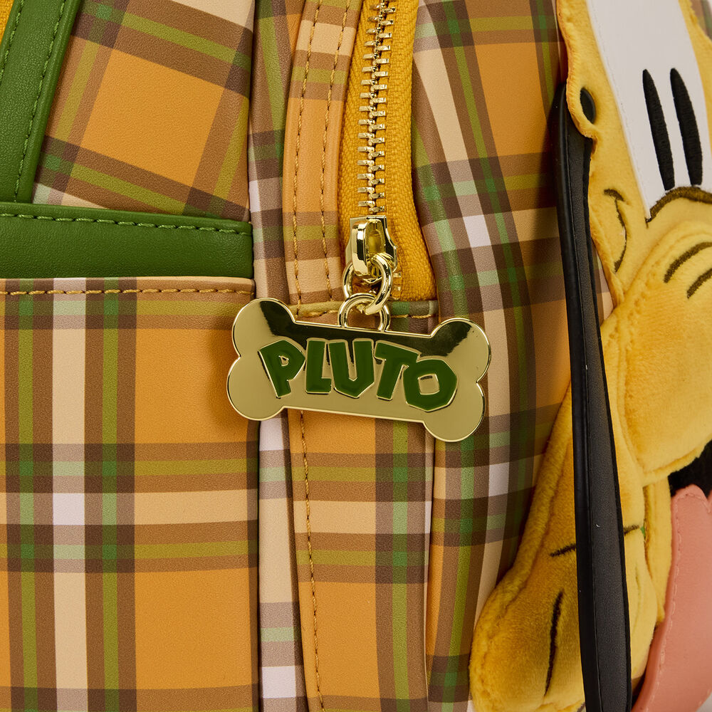 Loungefly Disney Pluto 95th Anniversary Plaid Mini Backpack - Ginga Toys