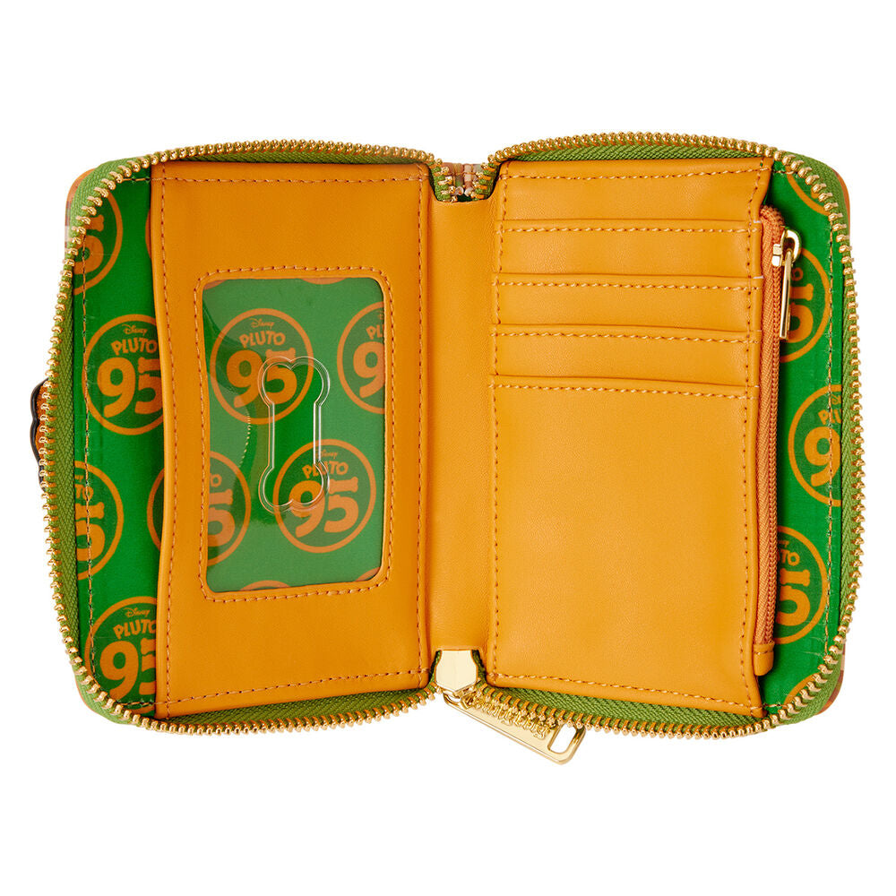 Loungefly Disney Pluto 95th Anniversary Plaid Zip Around Wallet - Ginga Toys