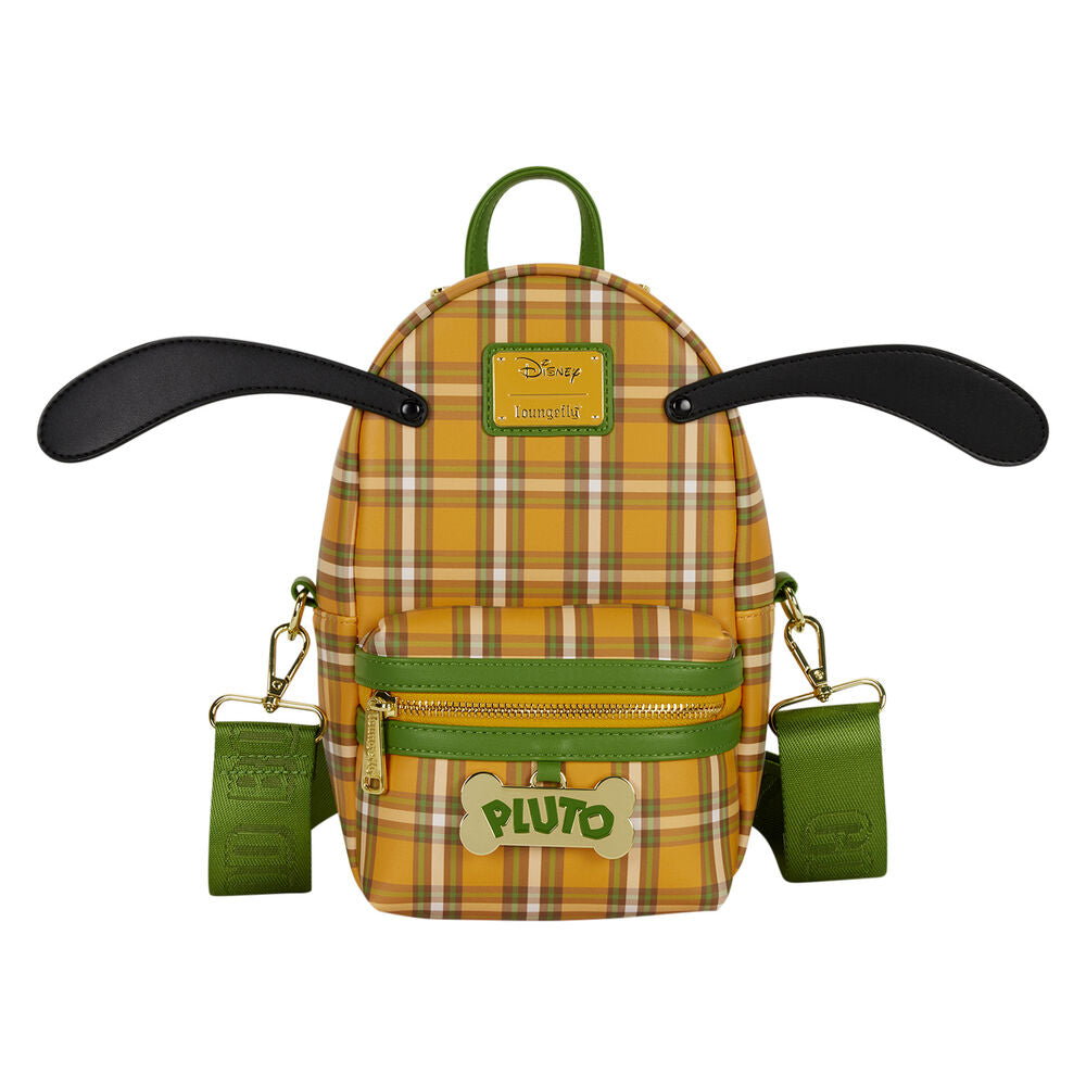 Loungefly Disney Pluto 95th Anniversary Plaid Sling Crossbody Bag with Coin Bag - Ginga Toys
