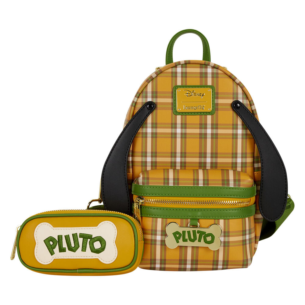 Loungefly Disney Pluto 95th Anniversary Plaid Sling Crossbody Bag with Coin Bag - Ginga Toys