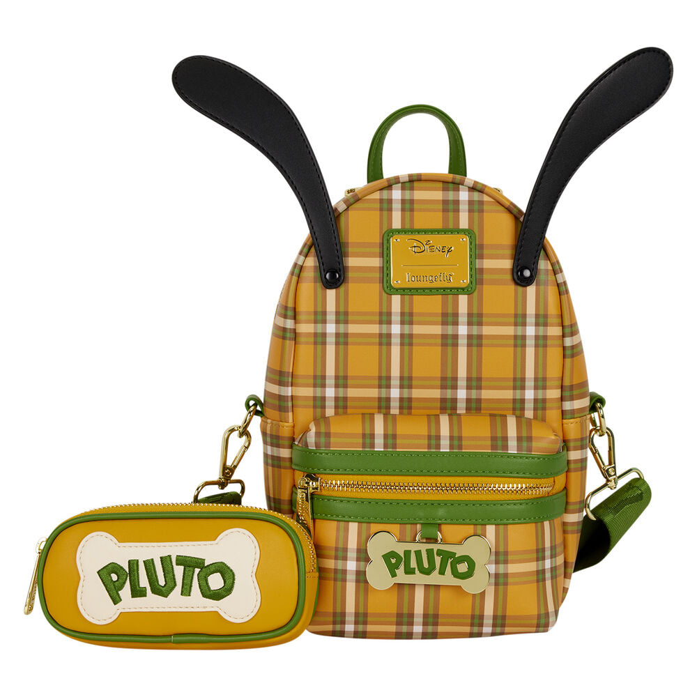 Loungefly Disney Pluto 95th Anniversary Plaid Sling Crossbody Bag with Coin Bag - Ginga Toys