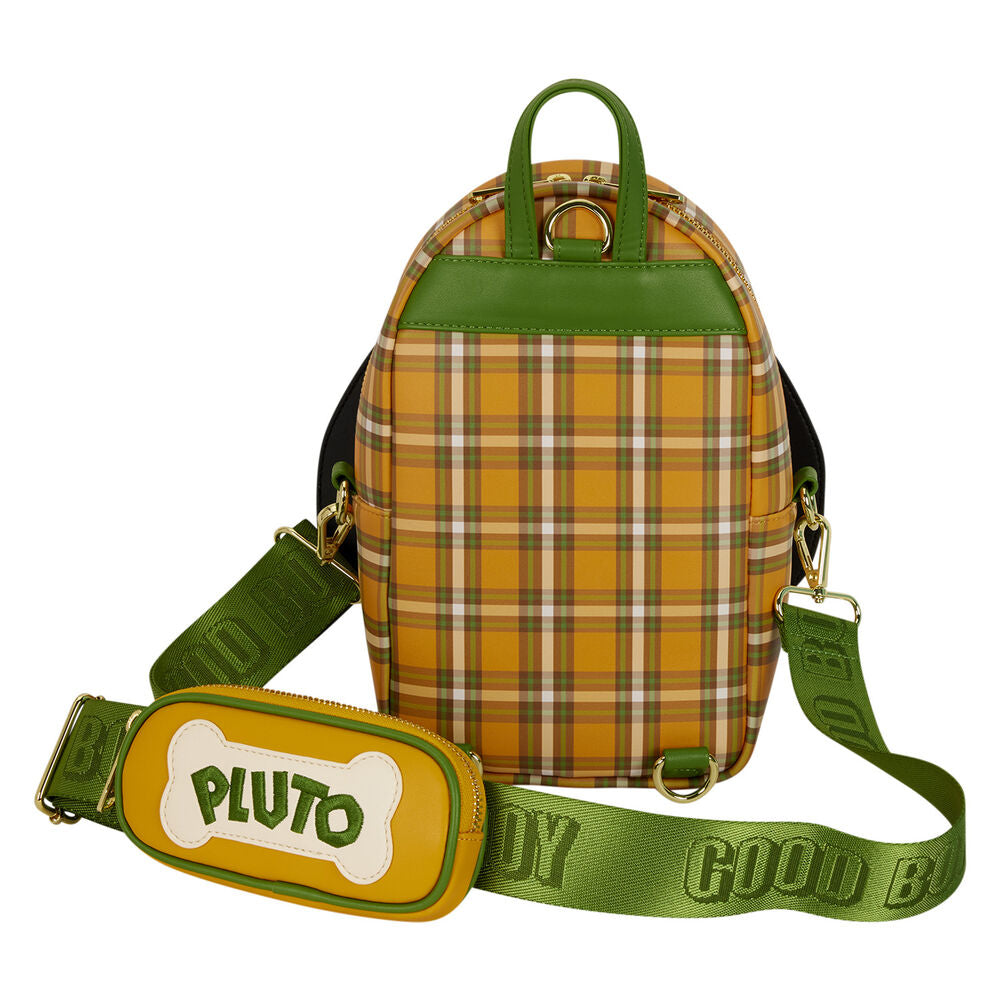 Loungefly Disney Pluto 95th Anniversary Plaid Sling Crossbody Bag with Coin Bag - Ginga Toys