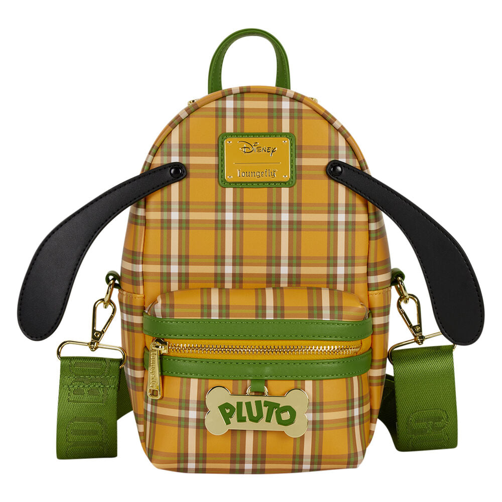 Loungefly Disney Pluto 95th Anniversary Plaid Sling Crossbody Bag with Coin Bag - Ginga Toys