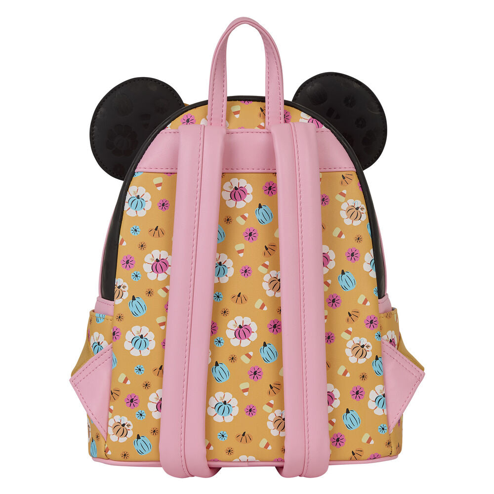 Loungefly Disney Minnie Mouse Cosplay Floral Pumpkin Glow Mini Backpack - Ginga Toys