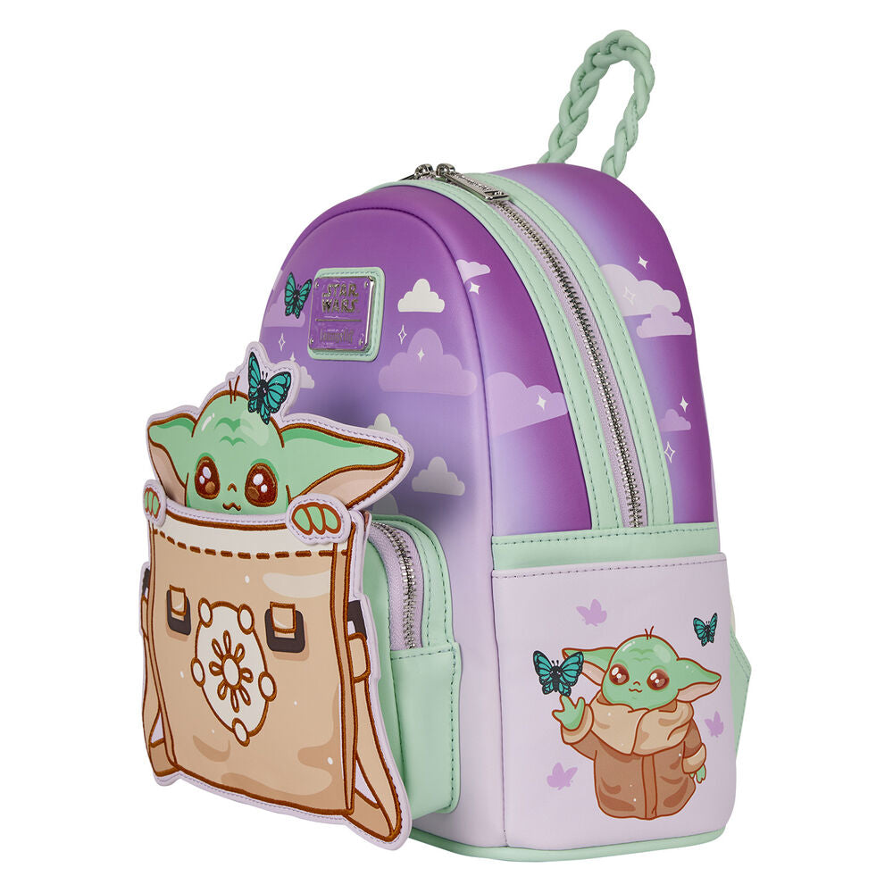 Loungefly Star Wars The Mandalorian Grogu Butterfly Mini Backpack - Ginga Toys