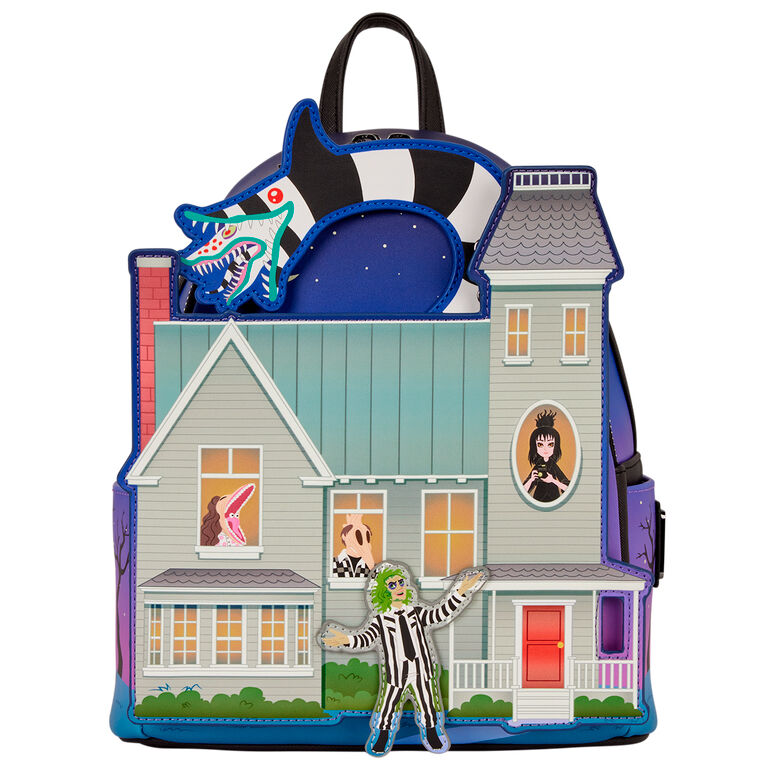 Loungefly Beetlejuice Deetz House Glow Mini Backpack - Ginga Toys