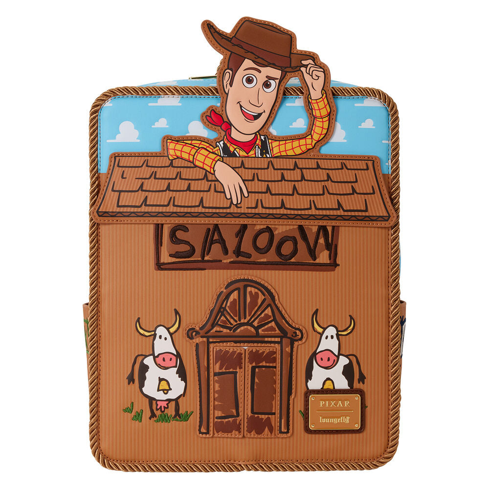 Loungefly Disney Pixar Toy Story 30th Anniversary Woody Saloon Mini Backpack - Ginga Toys