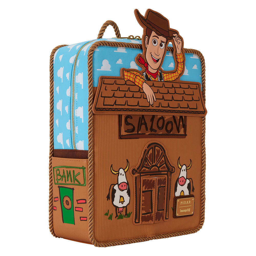 Loungefly Disney Pixar Toy Story 30th Anniversary Woody Saloon Mini Backpack - Ginga Toys