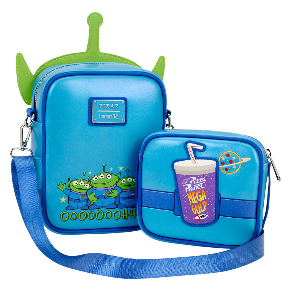 Loungefly Disney Pixar Toy Story 30th Anniversary Aliens Crossbuddies® Cosplay Crossbody Bag with Coin Bag - Ginga Toys