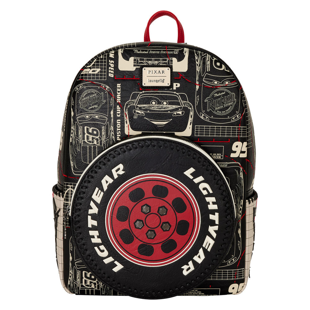 Loungefly Disney Pixar Cars Lightning McQueen Full-Size Backpack - Ginga Toys