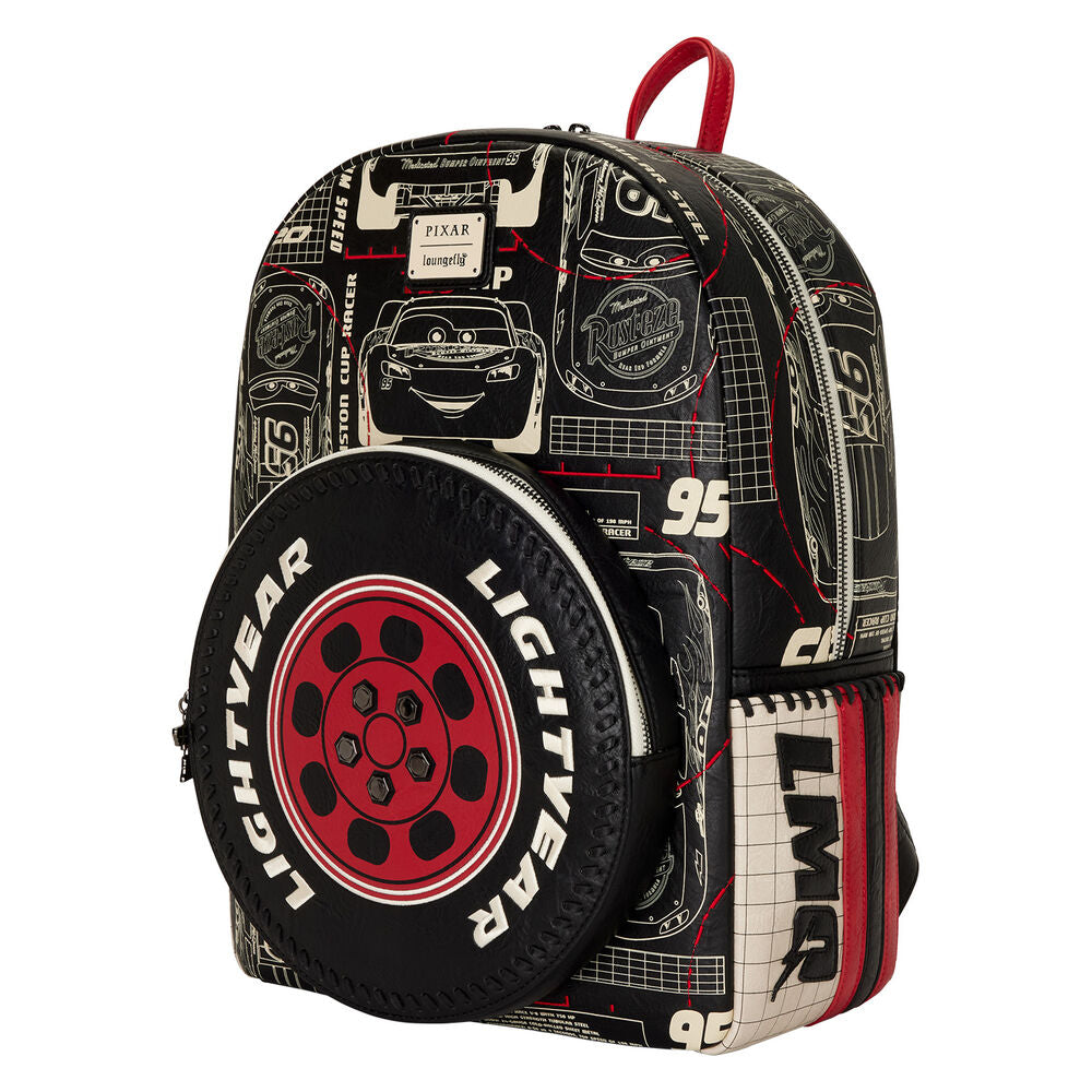 Loungefly Disney Pixar Cars Lightning McQueen Full-Size Backpack - Ginga Toys