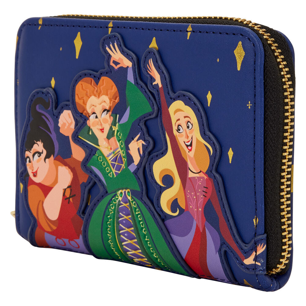 Loungefly Disney Hocus Pocus Sanderson Sisters Night Sky Zip Around Wallet - Ginga Toys