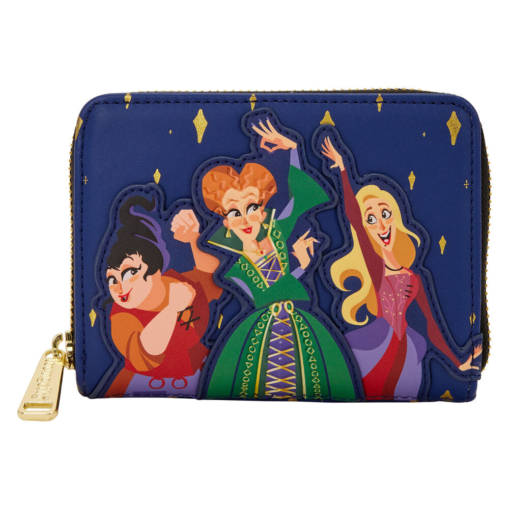 Loungefly Disney Hocus Pocus Sanderson Sisters Night Sky Zip Around Wallet - Ginga Toys