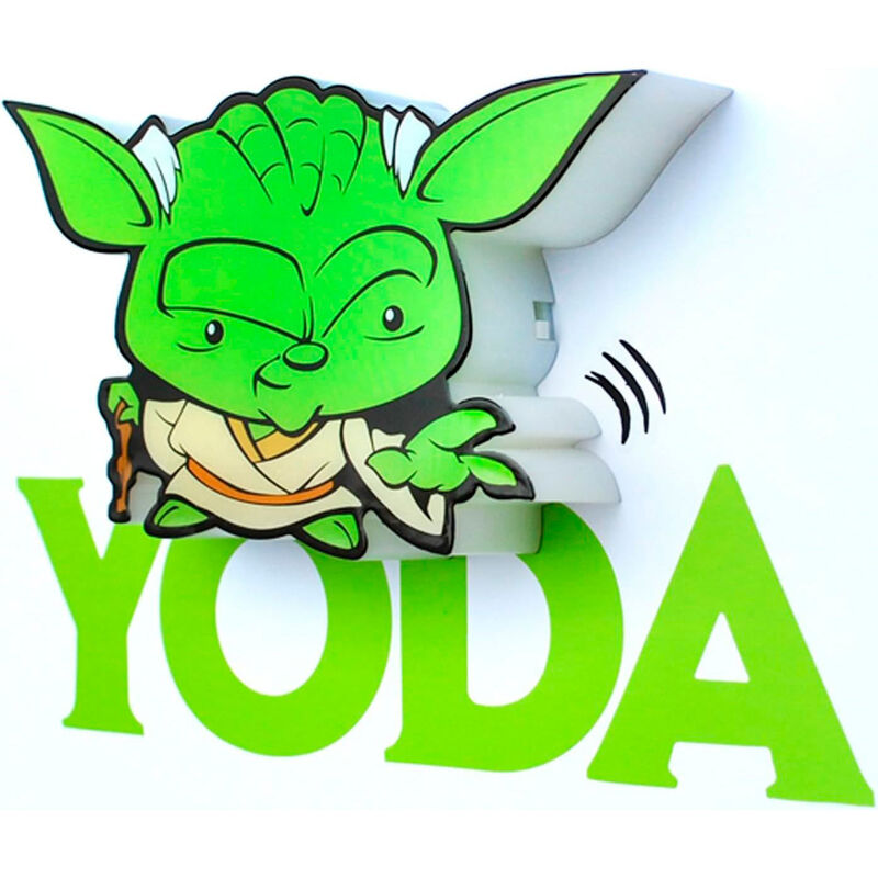 3D Light FX Star Wars Yoda 3D Deco Mini-Sized Sticker LED Wall Light - Ginga Toys