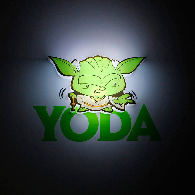 3D Light FX Star Wars Yoda 3D Deco Mini-Sized Sticker LED Wall Light - Ginga Toys