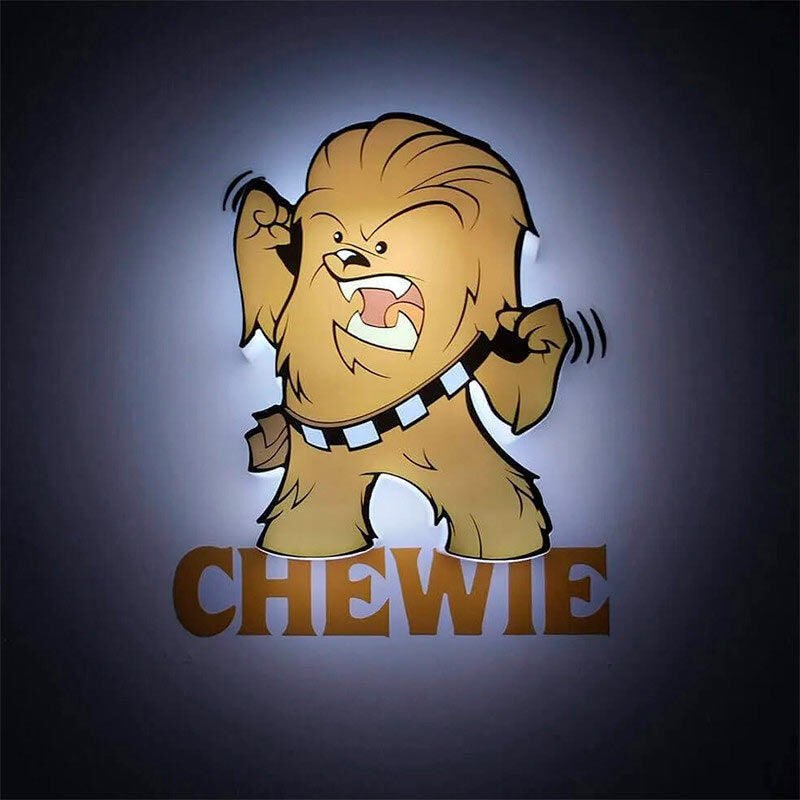 3D Light FX Star Wars Chewbacca 3D Deco Mini-Sized Sticker LED Wall Light - Ginga Toys