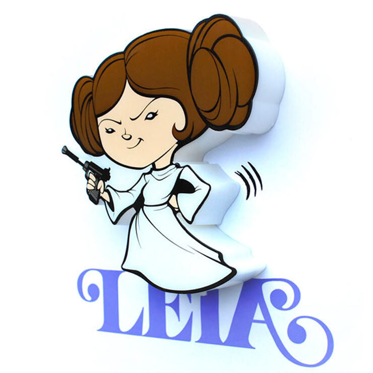 3D Light FX Star Wars Leia 3D Deco Mini-Sized Sticker LED Wall Light - Ginga Toys