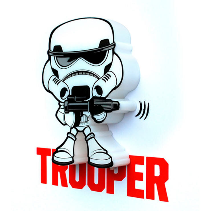 3D Light FX Star Wars Storm Trooper 3D Deco Mini-Sized Sticker LED Wall Light - Ginga Toys
