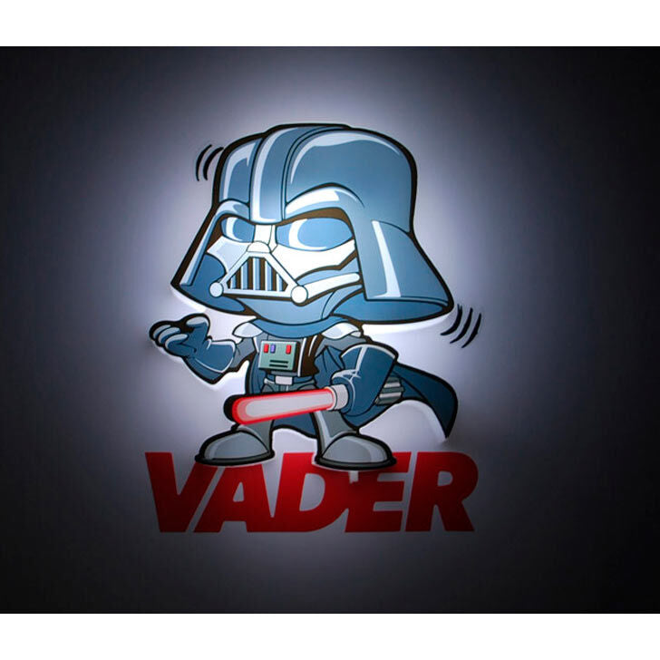 3D Light FX Star Wars Darth Vader 3D Deco Mini-Sized Sticker LED Wall Light - Ginga Toys