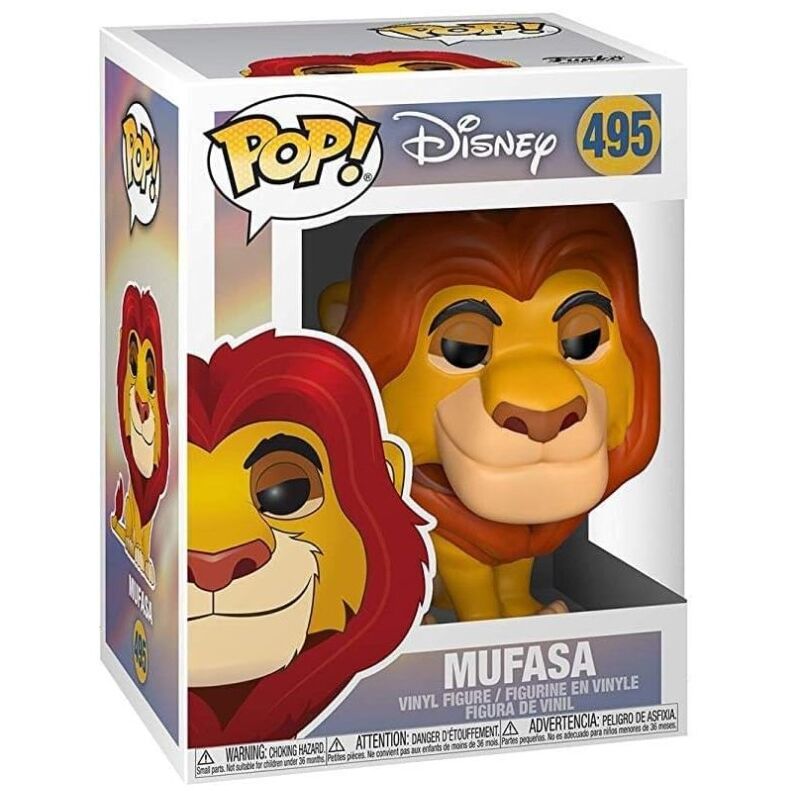 Disney The Lion King Pop! Mufasa Vinyl Figure #495 - Ginga Toys