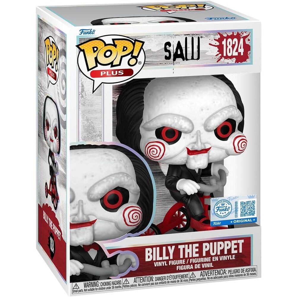 Funko Pop! Plus: Saw - Billy the Puppet on Tricycle Vinyl Figure #1824 - Ginga Toys