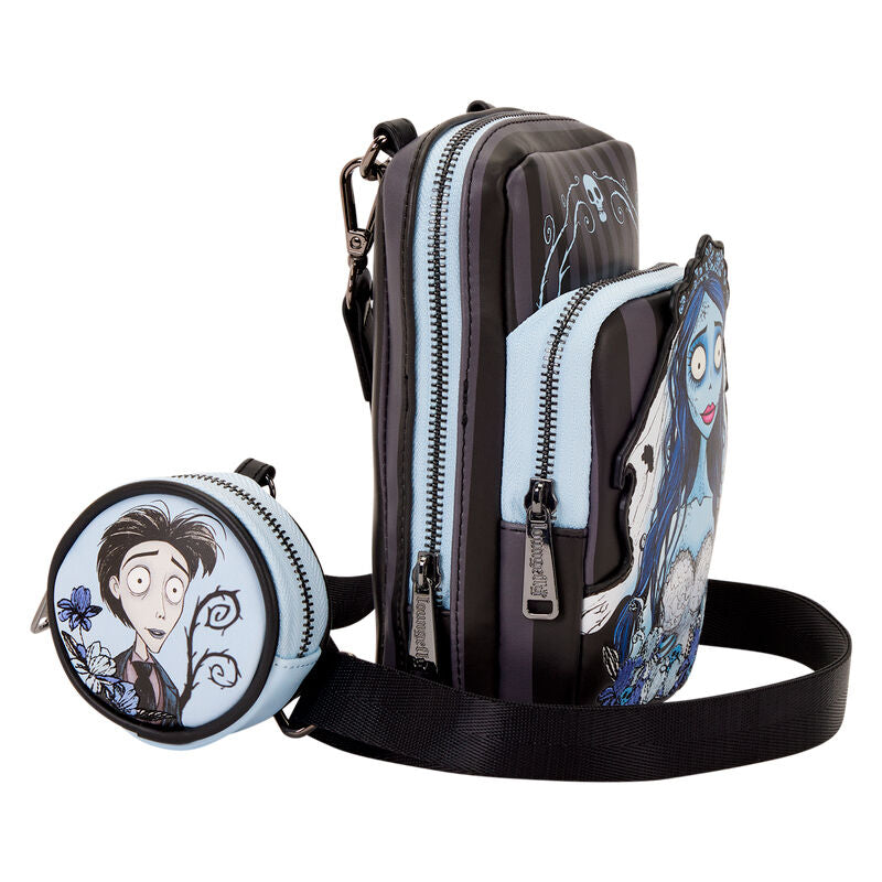 Loungefly Corpse Bride Emily Sling Crossbody Bag with Coin Bag - Ginga Toys