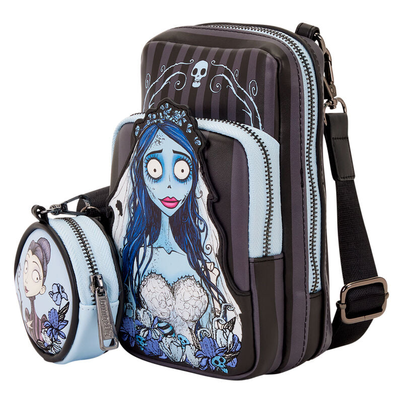 Loungefly Corpse Bride Emily Sling Crossbody Bag with Coin Bag - Ginga Toys