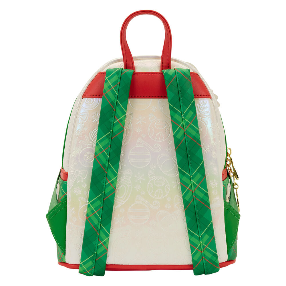 Loungefly Disney Stitch & Scrump Iridescent Holiday Ornament Mini Backpack - Ginga Toys