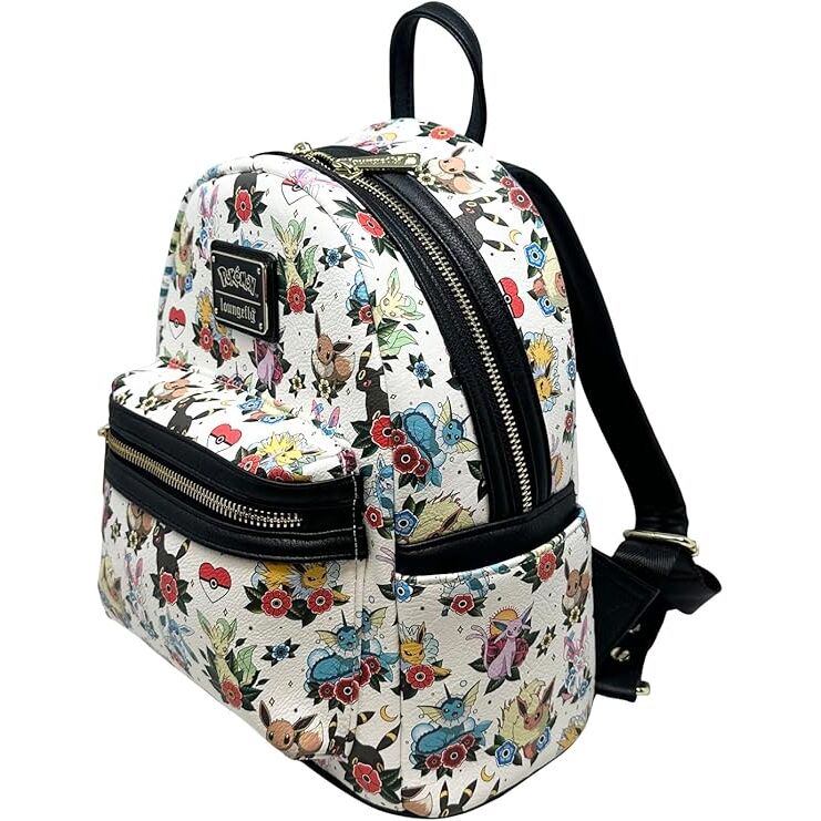 Loungefly Pokémon Eeveelutions All Over Print Mini Backpack - Ginga Toys