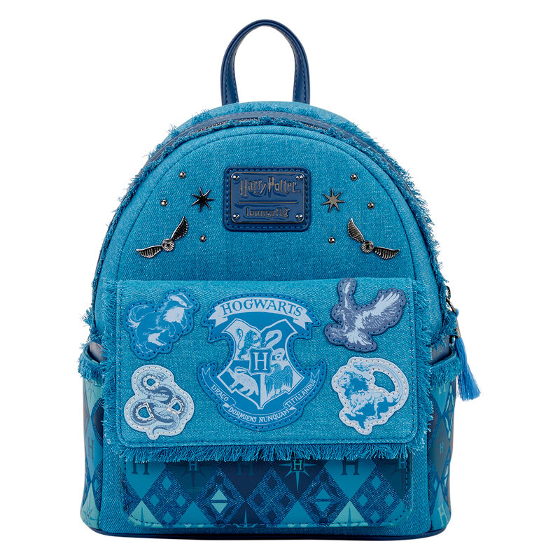 Loungefly Harry Potter Hogwarts Denim Mini Backpack - Ginga Toys