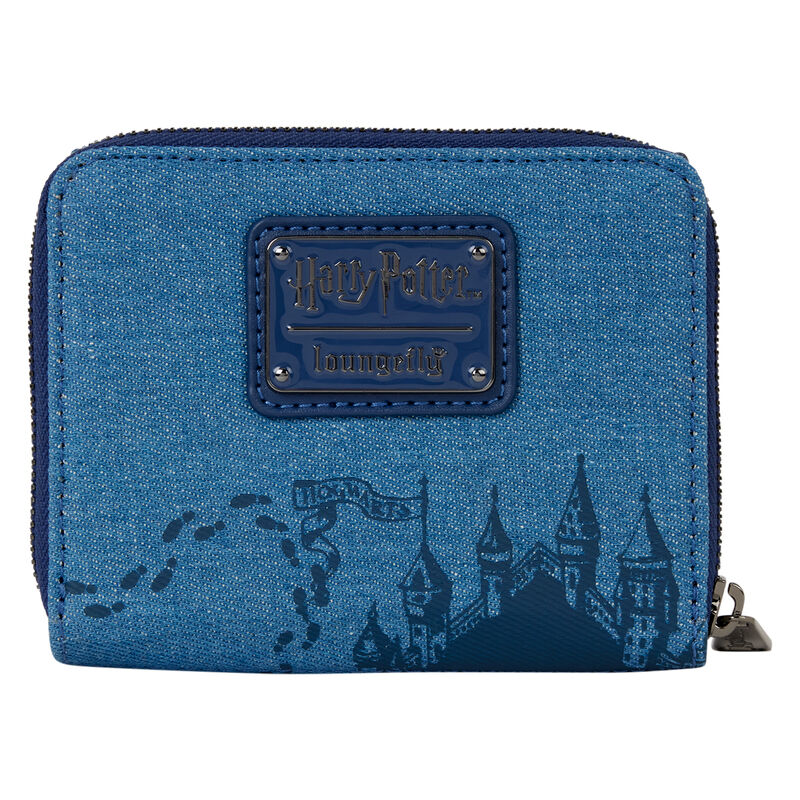 Loungefly Harry Potter Hogwarts Denim Tri-fold Wallet - Ginga Toys