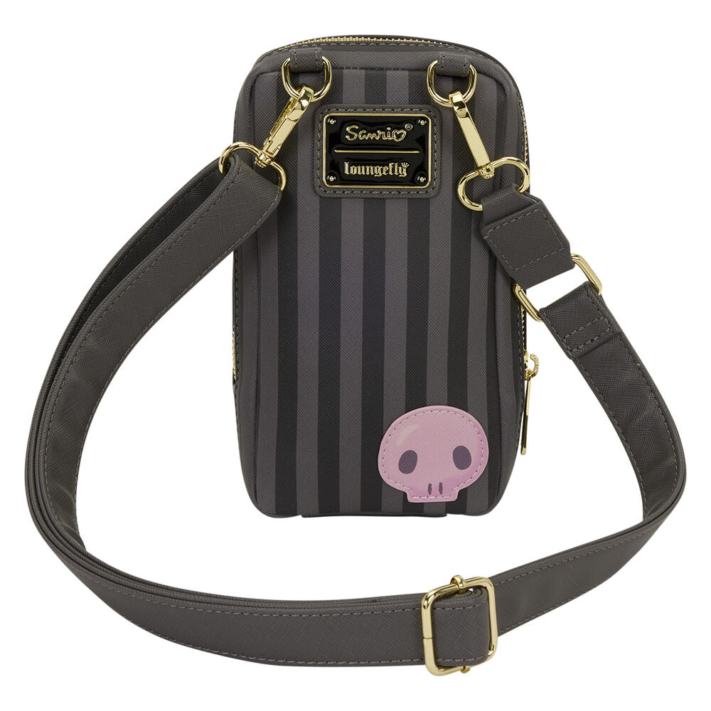 Loungefly Sanrio Kuromi 20th Anniversary Cell Phone Crossbody Bag with Coin Bag - Ginga Toys