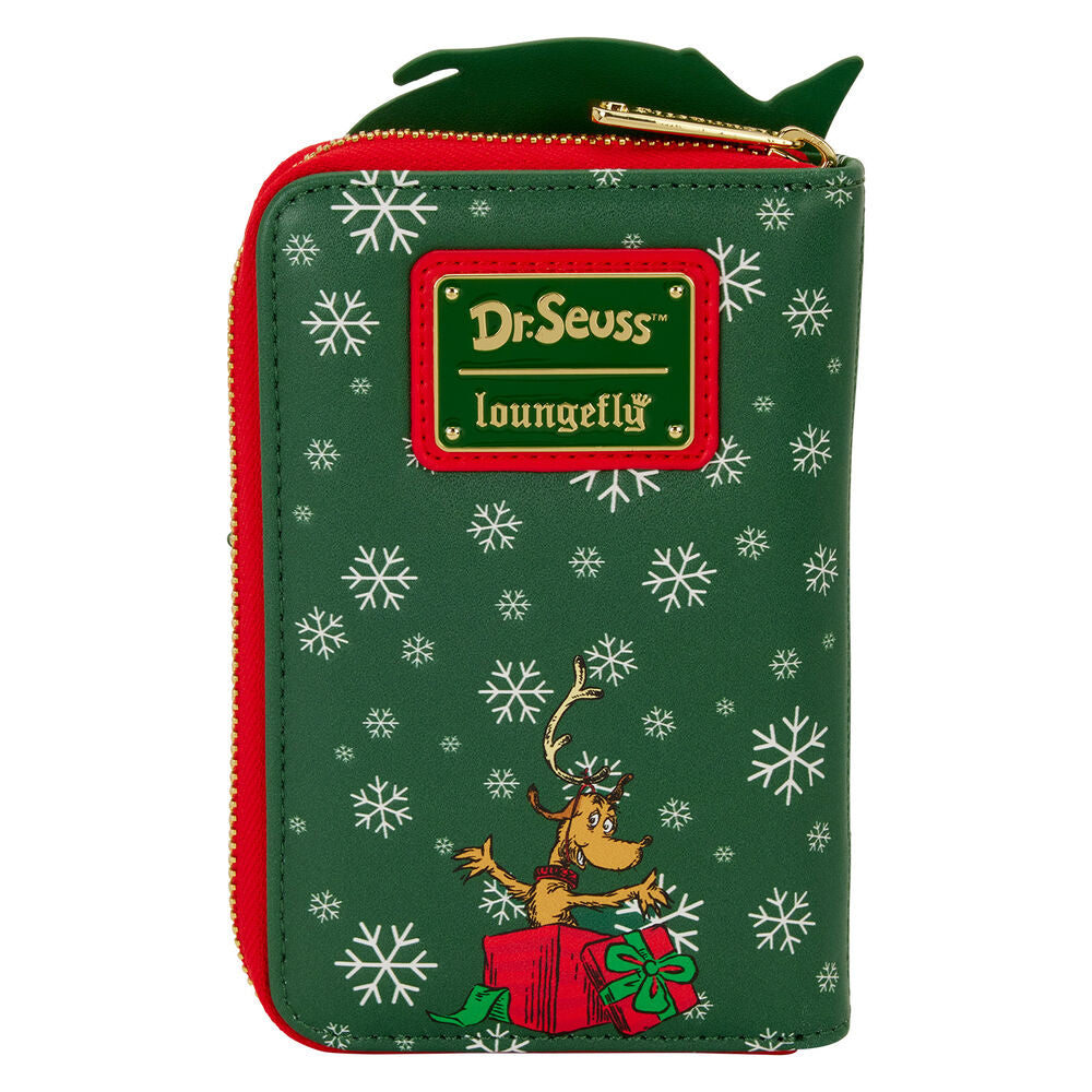 Loungefly The Grinch Dr. Seuss How the Grinch Stole Christmas! Tree Zip Around Wallet - Ginga Toys