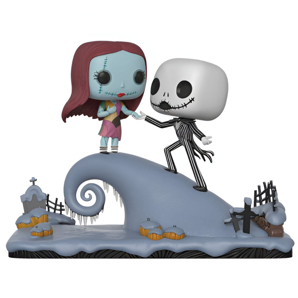 Funko Pop! Disney: The Nightmare Before Christmas Movie Moments - Jack and Sally Under The Moonlight Vinyl Figure #458 - Ginga Toys