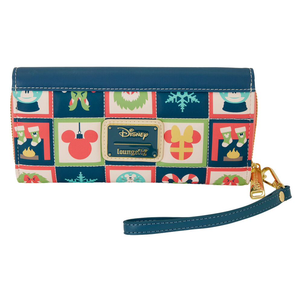 Loungefly Disney Mickey & Minnie Holiday Wristlet Wallet - Ginga Toys