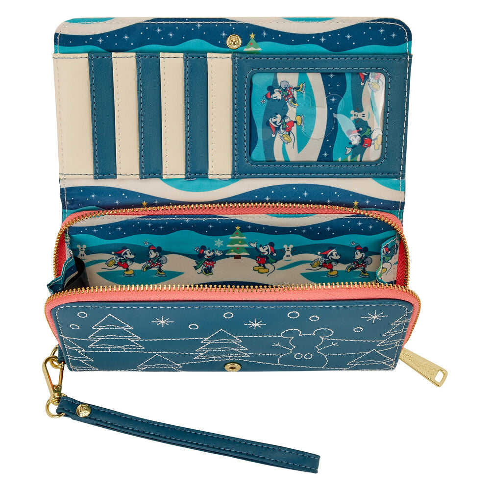 Loungefly Disney Mickey & Minnie Holiday Wristlet Wallet - Ginga Toys