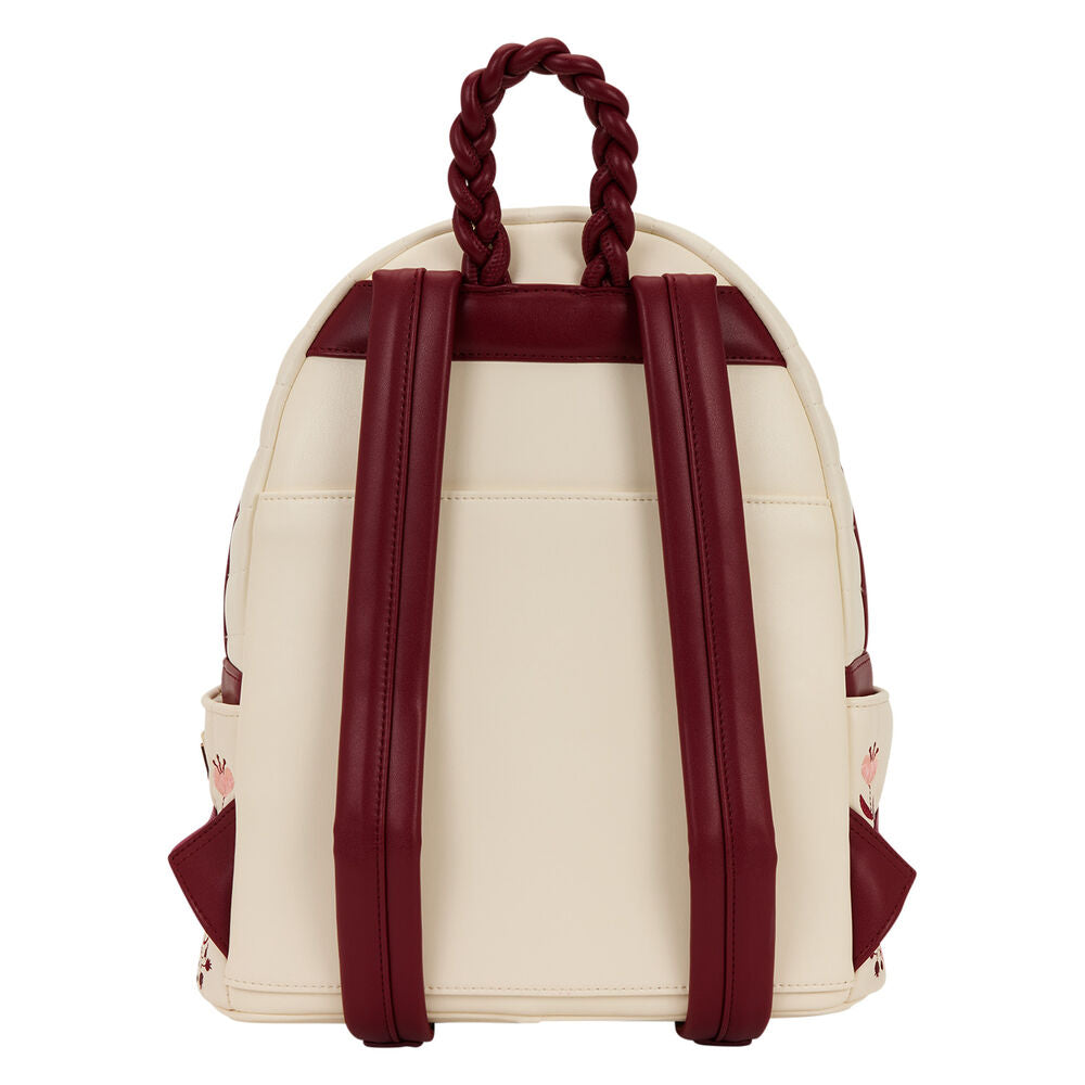 Loungefly Cream & Red Floral Mini Backpack - Ginga Toys