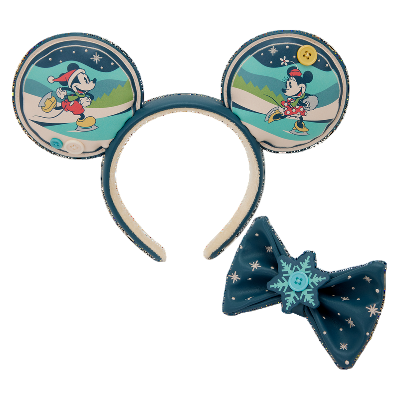 Loungefly Disney Mickey & Minnie Holiday Ear Headband - Ginga Toys